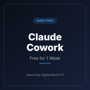 Claude Cowork free one-week guest pass
