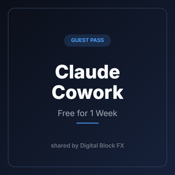 Claude Cowork free one-week guest pass