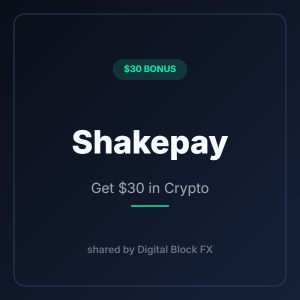 Shakepay referral, get $30 in crypto